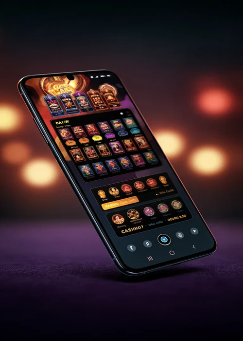 Screenshot des modernen Hurrah Casino Online-Portals mit verschiedenen Spielautomaten und Navigationsmenü, welches das vielfältige Angebot darstellt.